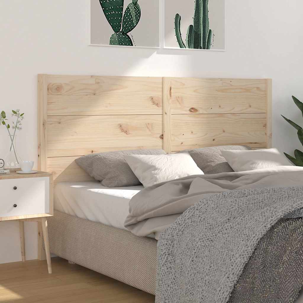 vidaXL Headboard | natural pine | Solid wood | 141 x 100 cm 1