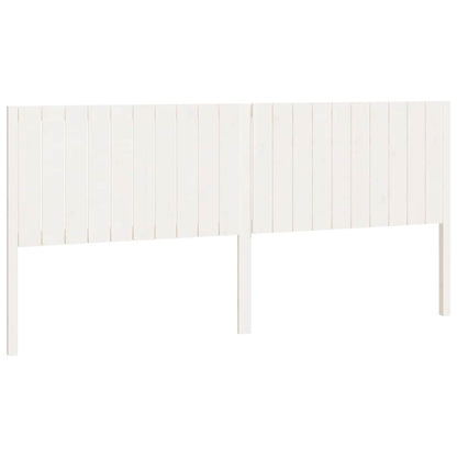 vidaXL Bed Headboard | White | Solid Pine Wood | 205.5x4x100 cm 2