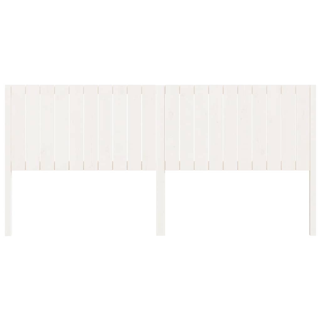 vidaXL Bed Headboard | White | Solid Pine Wood | 205.5x4x100 cm 3