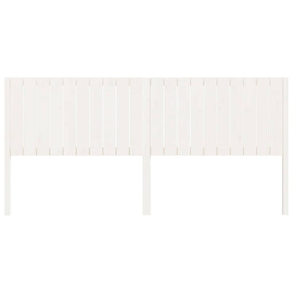 vidaXL Bed Headboard | White | Solid Pine Wood | 205.5x4x100 cm 3