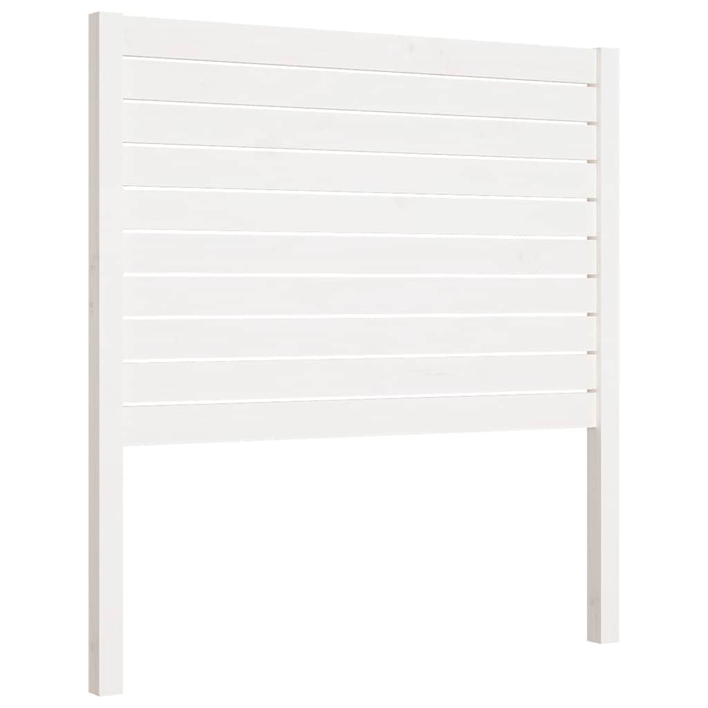 vidaXL Bed Headboard White 96x4x100 cm Solid Wood Pine 2