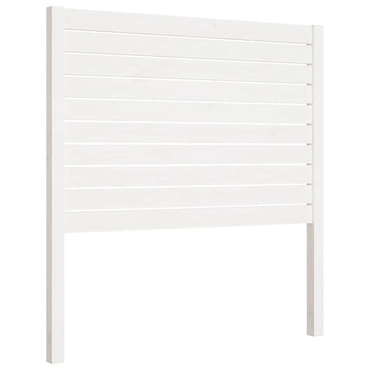 vidaXL Bed Headboard White 96x4x100 cm Solid Wood Pine 2