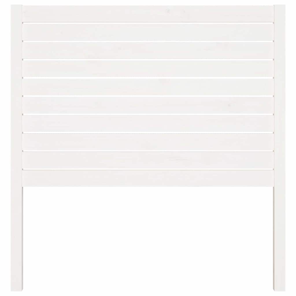 vidaXL Bed Headboard White 96x4x100 cm Solid Wood Pine 3