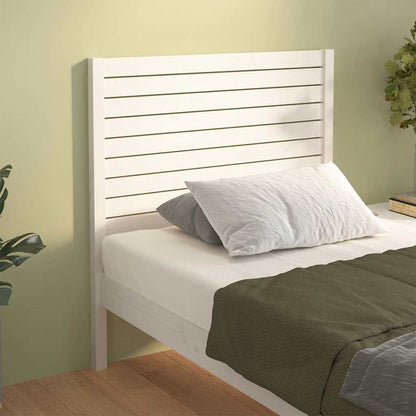 vidaXL Bed Headboard White 96x4x100 cm Solid Wood Pine 4