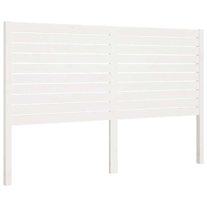 vidaXL Bed Headboard White 146x4x100 cm Solid Wood Pine 2