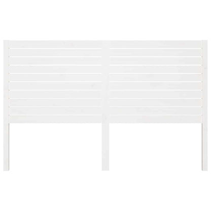 vidaXL Bed Headboard White 146x4x100 cm Solid Wood Pine 3