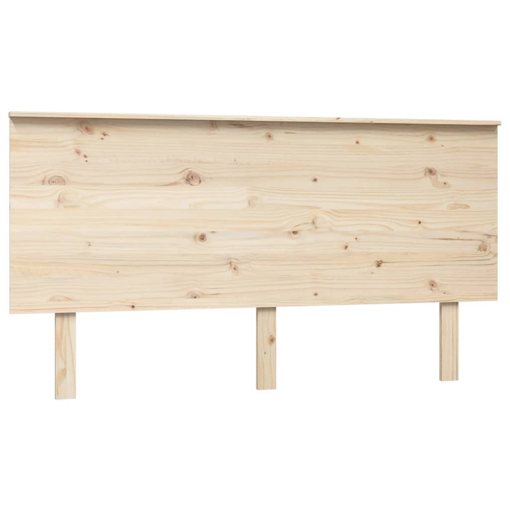 vidaXL Bed Headboard 154x6x82.5 cm Solid Wood Pine 2