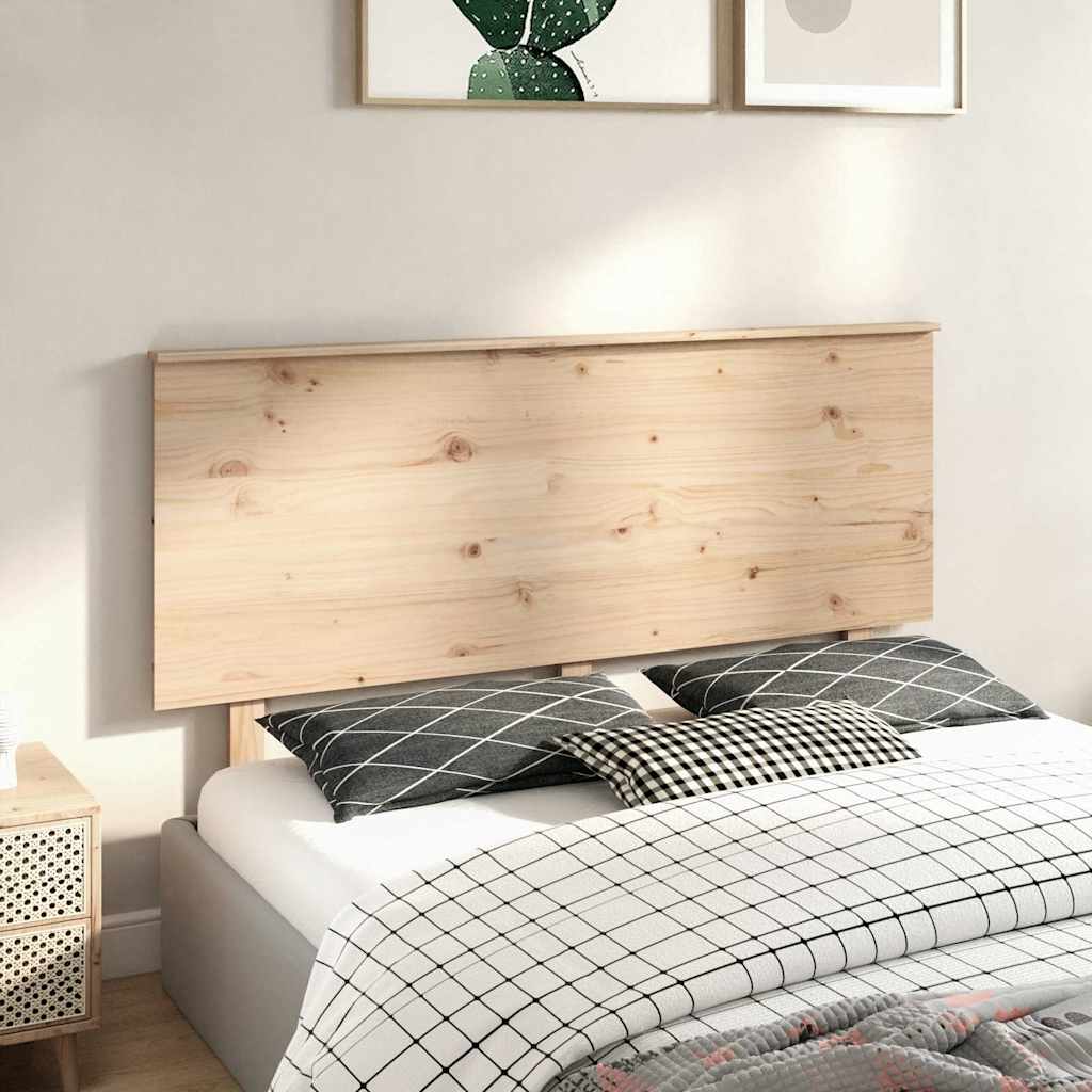 vidaXL Bed Headboard 154x6x82.5 cm Solid Wood Pine 4