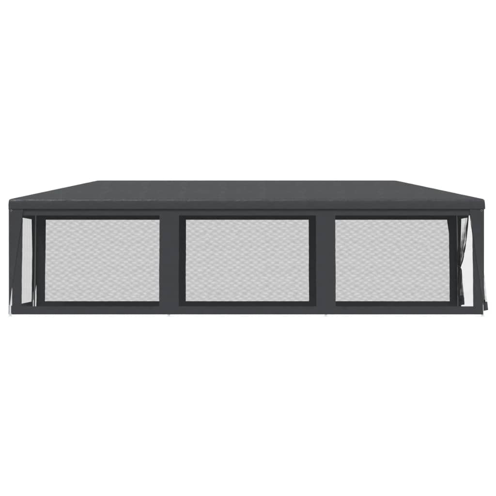 Party Tent with 8 Mesh Sidewalls HDPE with 8 Sidewalls Anthracite 3 m 9 m