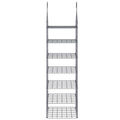 vidaXL Hanging Closet Organiser | Grey | PP (Polypropylene), PE (Polyethylene) 4