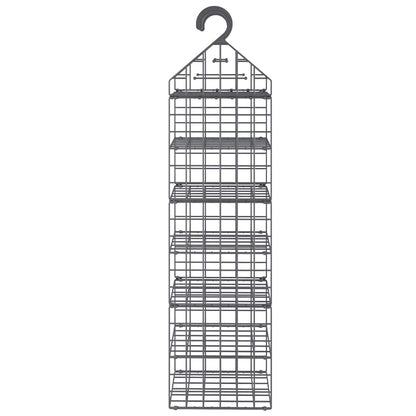 vidaXL Hanging Closet Organiser | Grey | PP (Polypropylene), PE (Polyethylene) 5