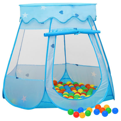 vidaXL Children Play Tent with 250 Balls Blue 102x102x82 cm 1