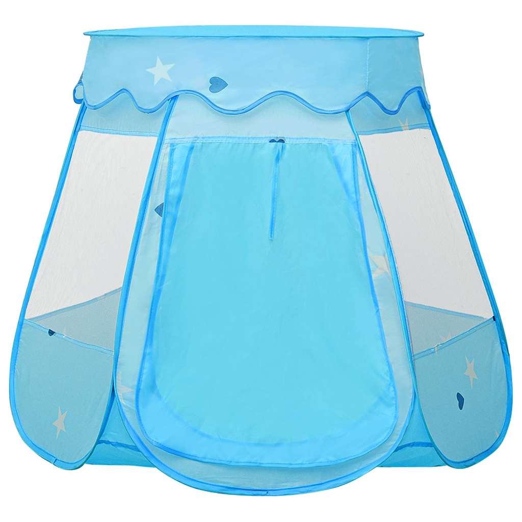 vidaXL Children Play Tent with 250 Balls Blue 102x102x82 cm 5