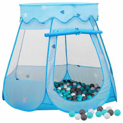 vidaXL Children Play Tent with 250 Balls Blue 102x102x82 cm 1