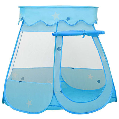 vidaXL Children Play Tent with 250 Balls Blue 102x102x82 cm 2