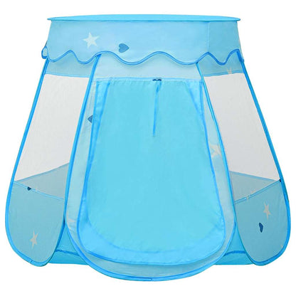 vidaXL Children Play Tent with 250 Balls Blue 102x102x82 cm 5