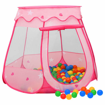vidaXL Children Play Tent with 250 Balls Pink 102x102x82 cm 1
