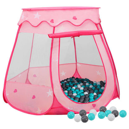vidaXL Children Play Tent with 250 Balls Pink 102x102x82 cm 1