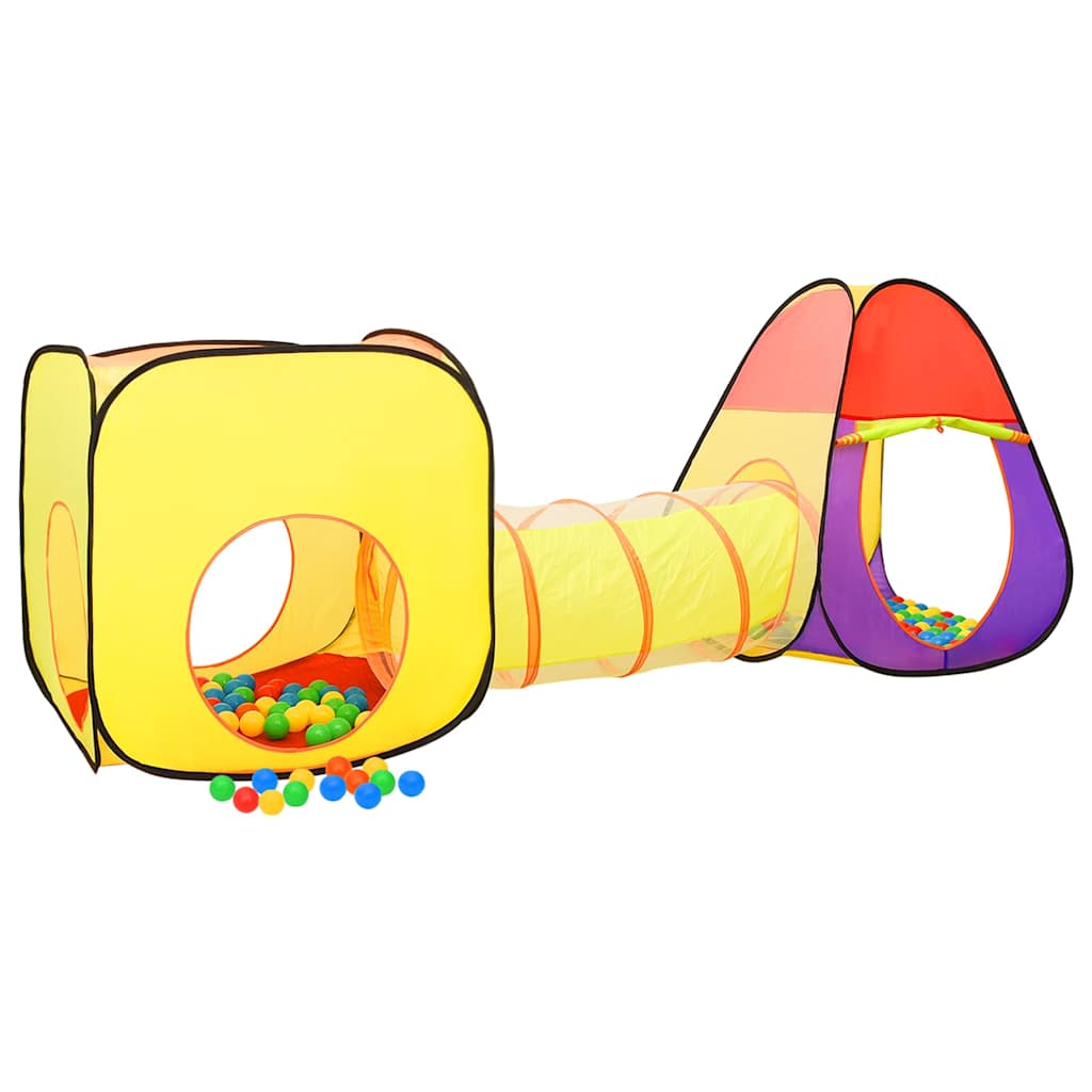 Children Play Tent with 250 Balls Multicolour 255x80x100 cm Multicolour