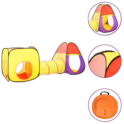Children Play Tent with 250 Balls Multicolour 255x80x100 cm Multicolour