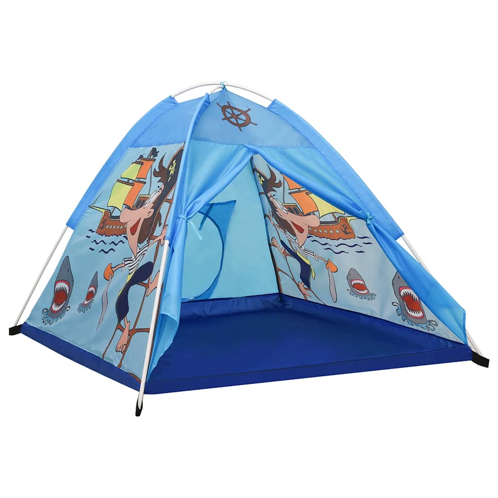 vidaXL Children Play Tent with 250 Balls Blue 120x120x90 cm 3