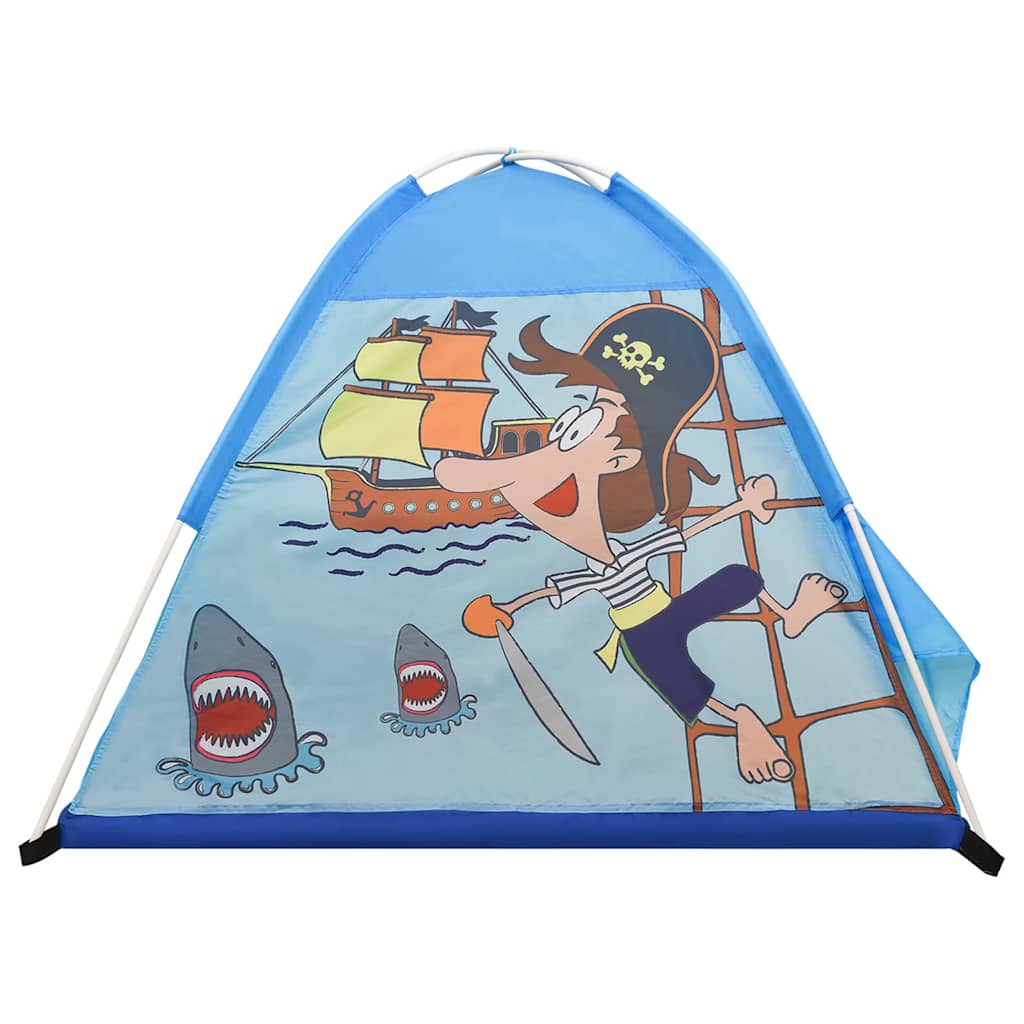 vidaXL Children Play Tent with 250 Balls Blue 120x120x90 cm 4