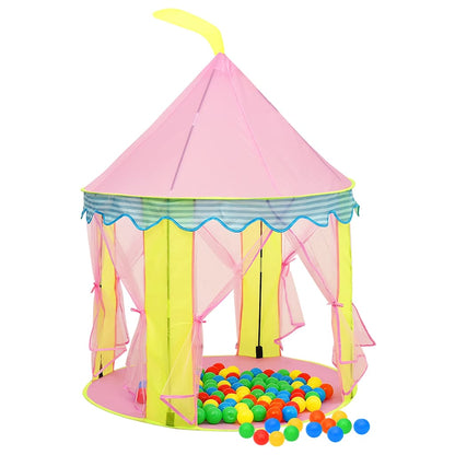 vidaXL Children Play Tent with 250 Balls Pink 100x100x127 cm 2