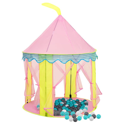 vidaXL Children Play Tent with 250 Balls Pink 100x100x127 cm 2
