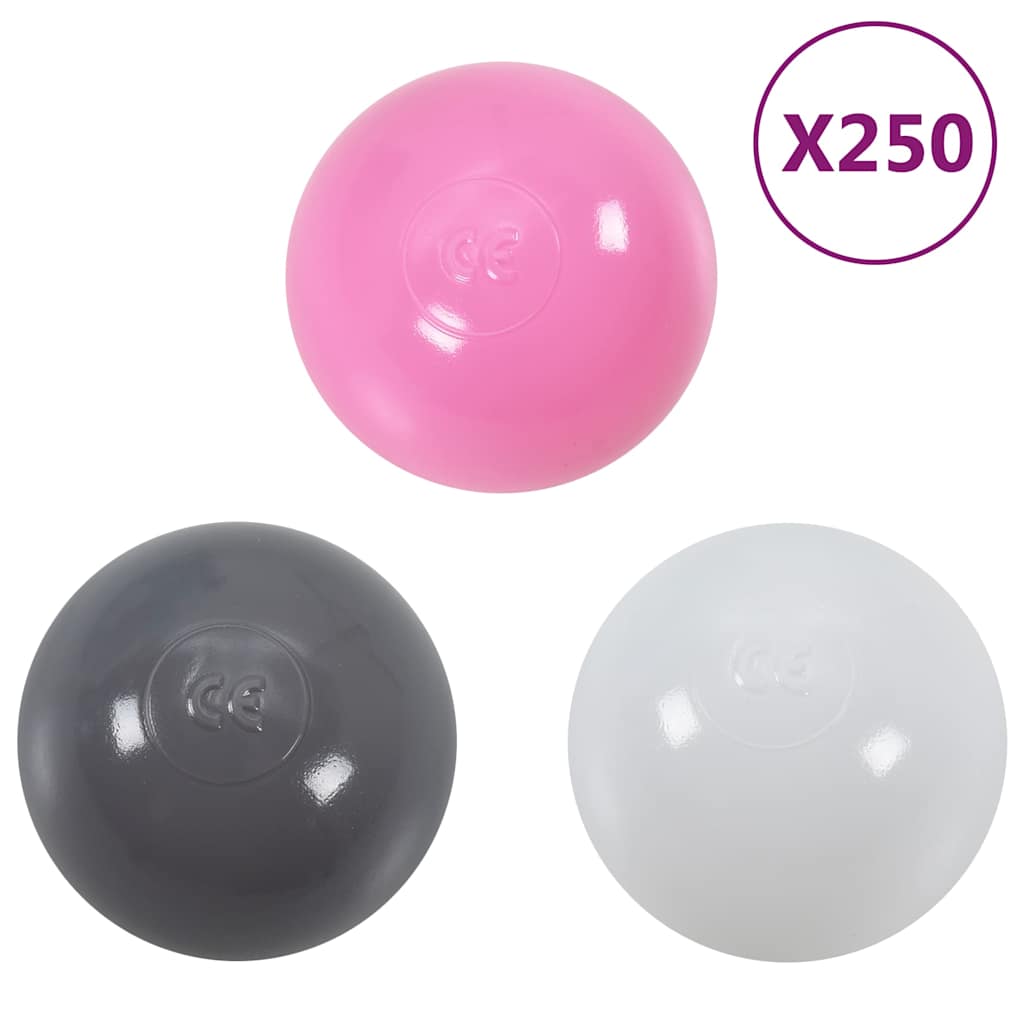 vidaXL Children Play Tent with 250 Balls Pink 100x100x127 cm 6