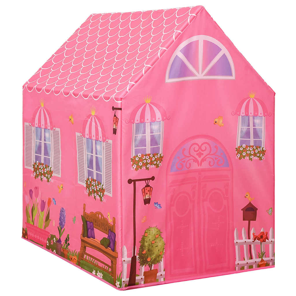 vidaXL Children Play Tent with 250 Balls Pink 69x94x104 cm 5