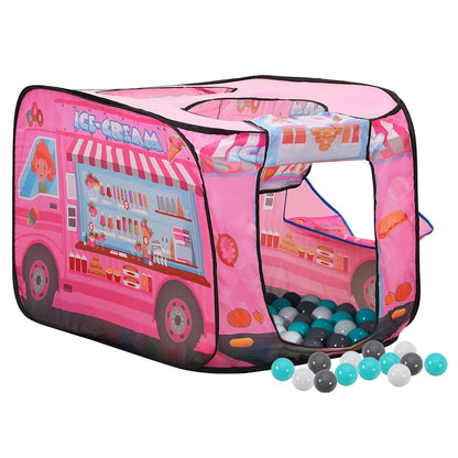 vidaXL Children Play Tent with 250 Balls Pink 70x112x70 cm 2
