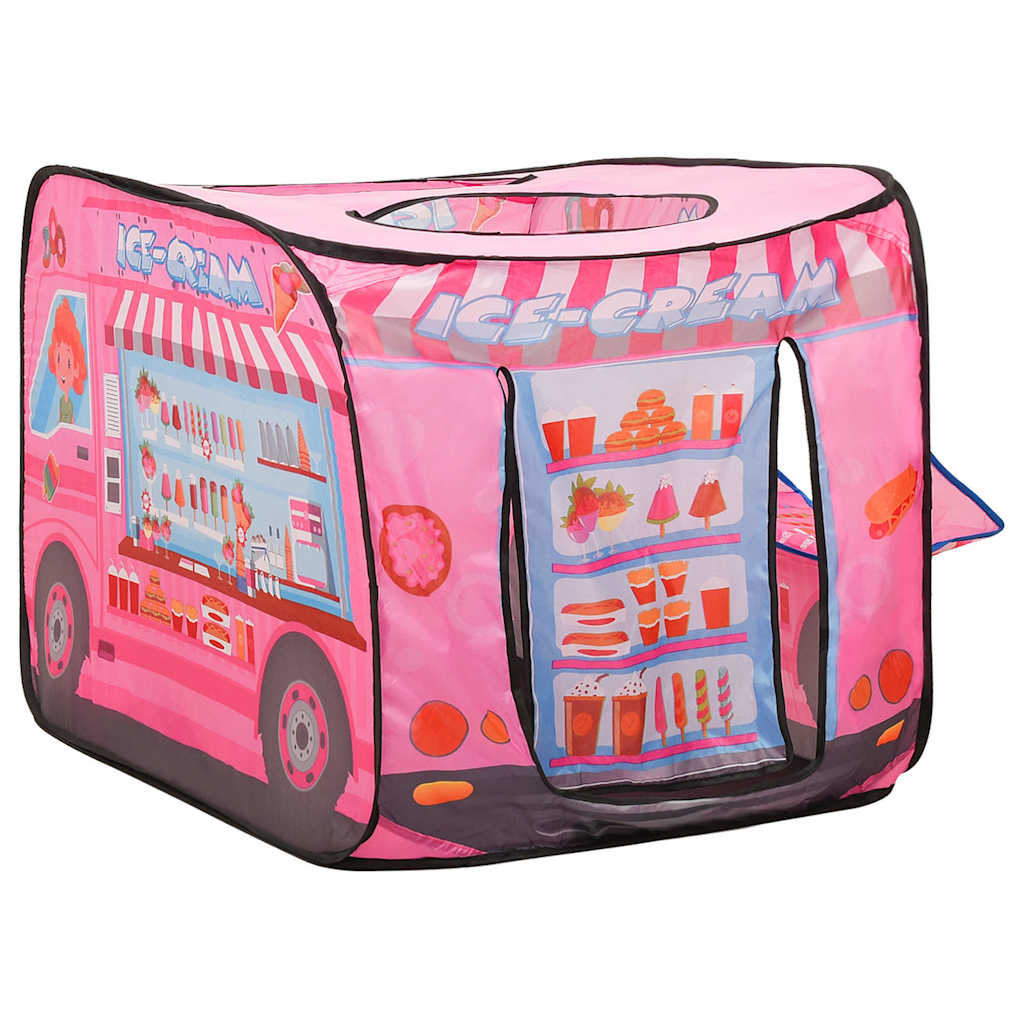 vidaXL Children Play Tent with 250 Balls Pink 70x112x70 cm 4
