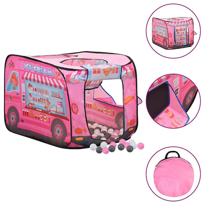 vidaXL Children Play Tent with 250 Balls Pink 70x112x70 cm 1