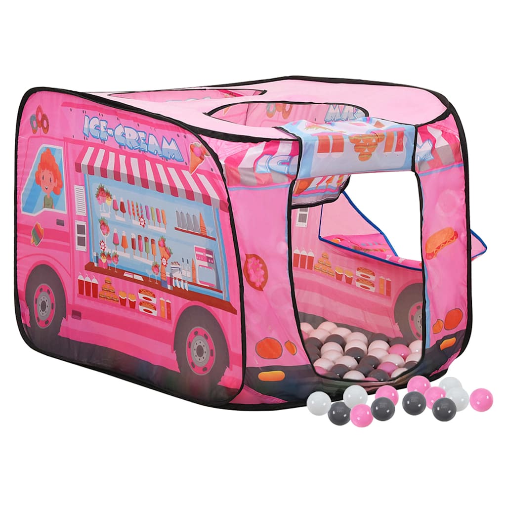 vidaXL Children Play Tent with 250 Balls Pink 70x112x70 cm 2