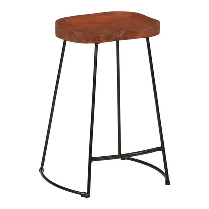 Gavin Bar Stools 2 pcs Solid Mango Wood Width 45 cm Brown 62 cm