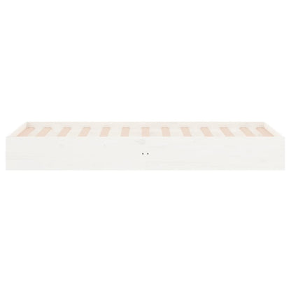 vidaXL Bed Frame | White | Solid pine wood, Plywood | Small single | Bed Frame 5