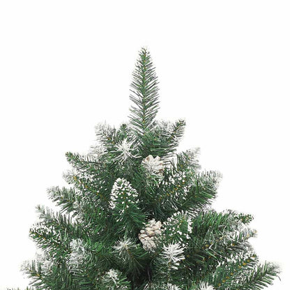 vidaXL Christmas Tree | Green & white | PVC, steel | 180 cm tree | Foldable 4