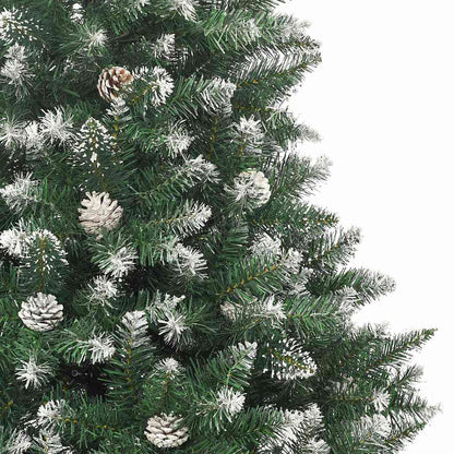 vidaXL Christmas Tree | Green & white | PVC, steel | 180 cm tree | Foldable 5
