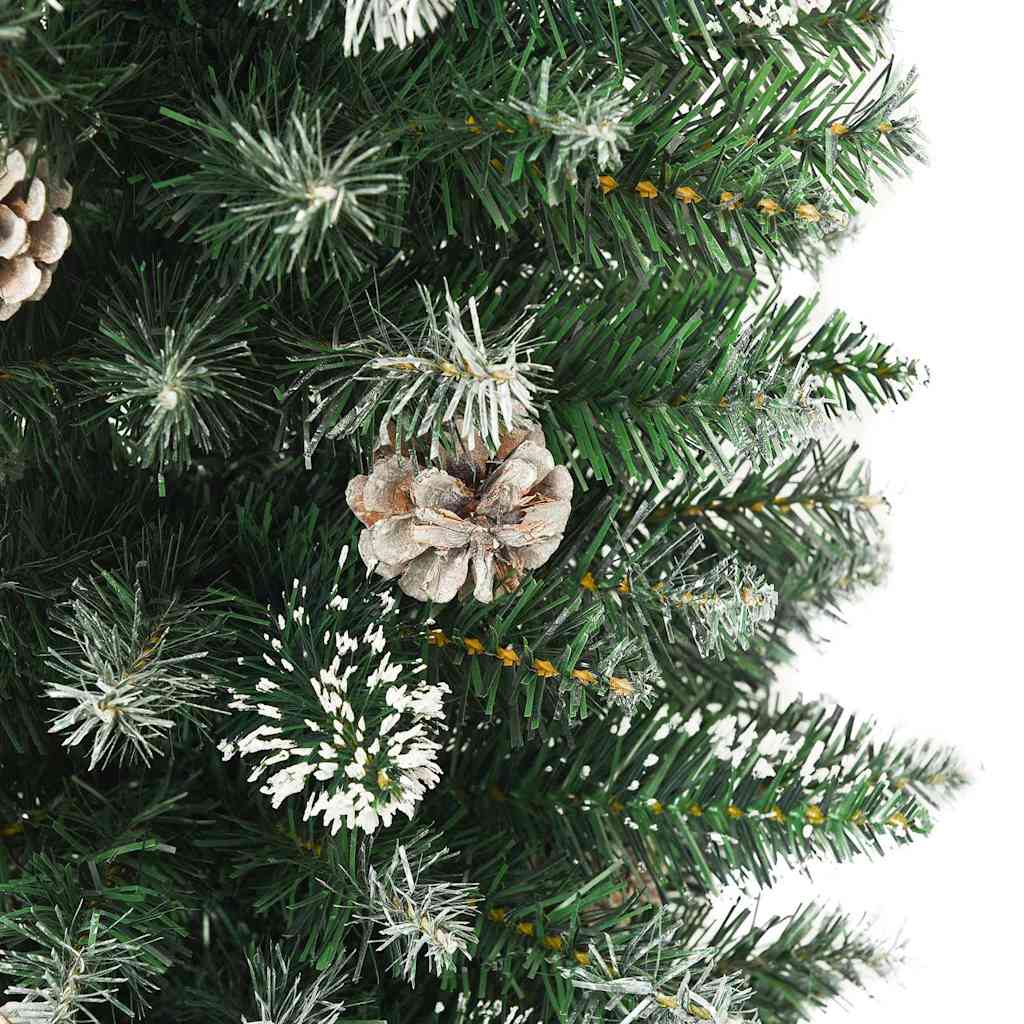 vidaXL Artificial Slim Christmas Tree with Stand 180 cm PVC 5