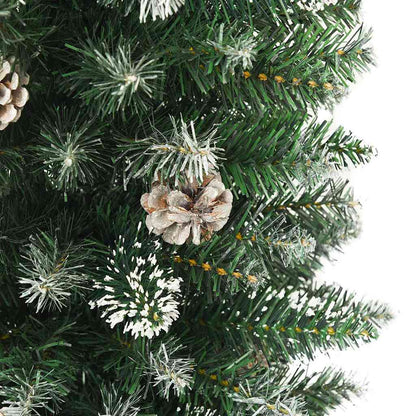 vidaXL Artificial Slim Christmas Tree with Stand 180 cm PVC 5