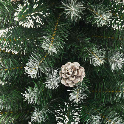 vidaXL Artificial Slim Christmas Tree with Stand 180 cm PVC 6