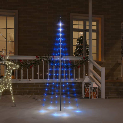 vidaXL Christmas Tree on Flagpole 108 LEDs 180 cm Straight Shaped LED Lights
