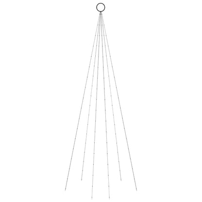 Christmas Tree on Flagpole 108 LEDs 180 cm Straight shaped LED lights Multicolour 180 cm 70 cm