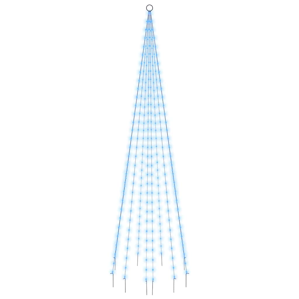 Christmas Tree on Flagpole 108 LEDs 180 cm Straight shaped LED lights Blue 300 cm 100 cm