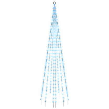 Christmas Tree on Flagpole 108 LEDs 180 cm Straight shaped LED lights Blue 300 cm 100 cm