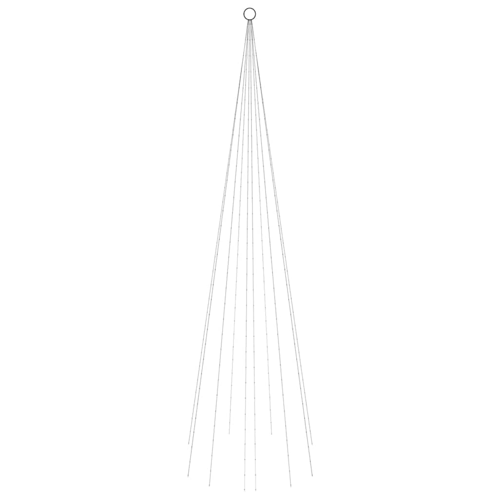 Christmas Tree on Flagpole 108 LEDs 180 cm Straight shaped LED lights Blue 300 cm 100 cm