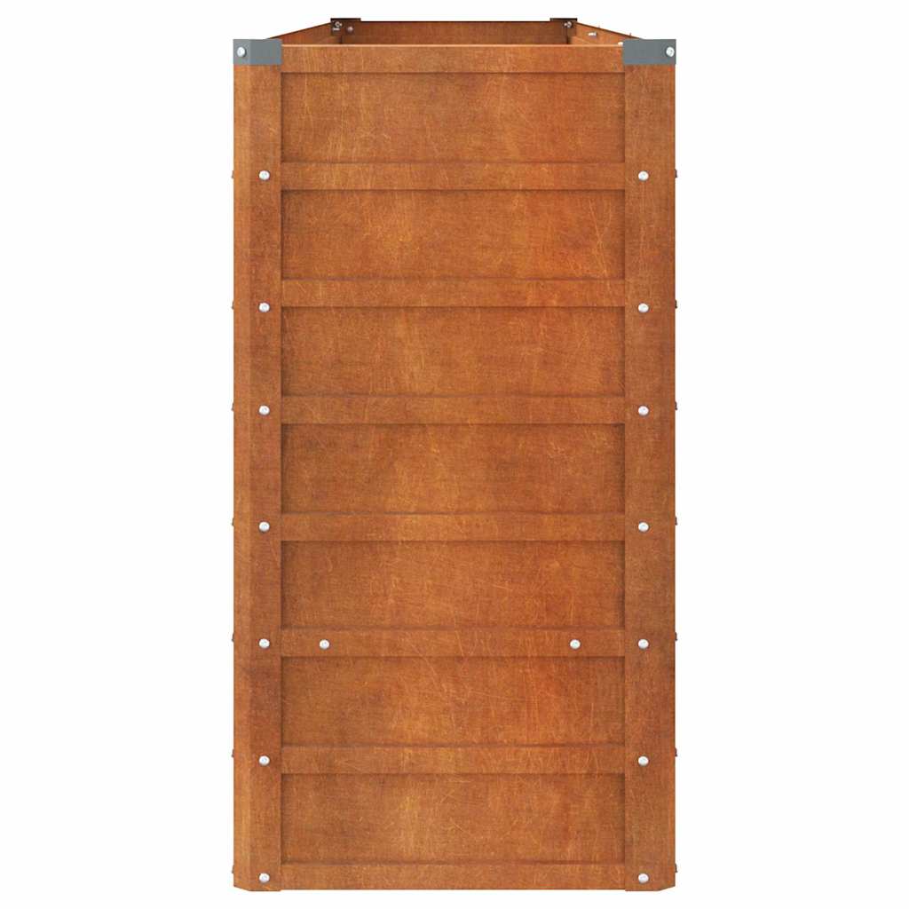 vidaXL Garden Raised Bed | Rusty | Corten steel | Large | Durable 4