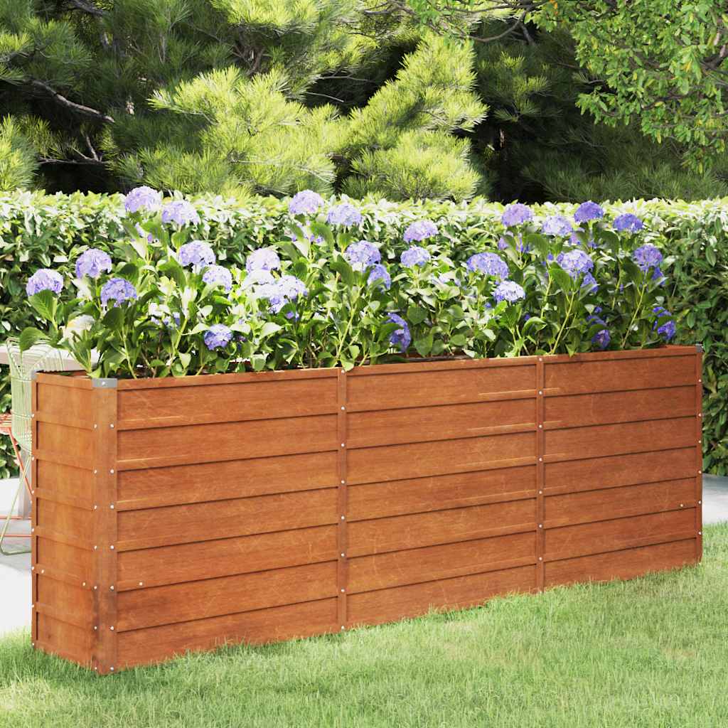 vidaXL Garden Raised Bed | Rusty | Corten steel | Large | Durable 1