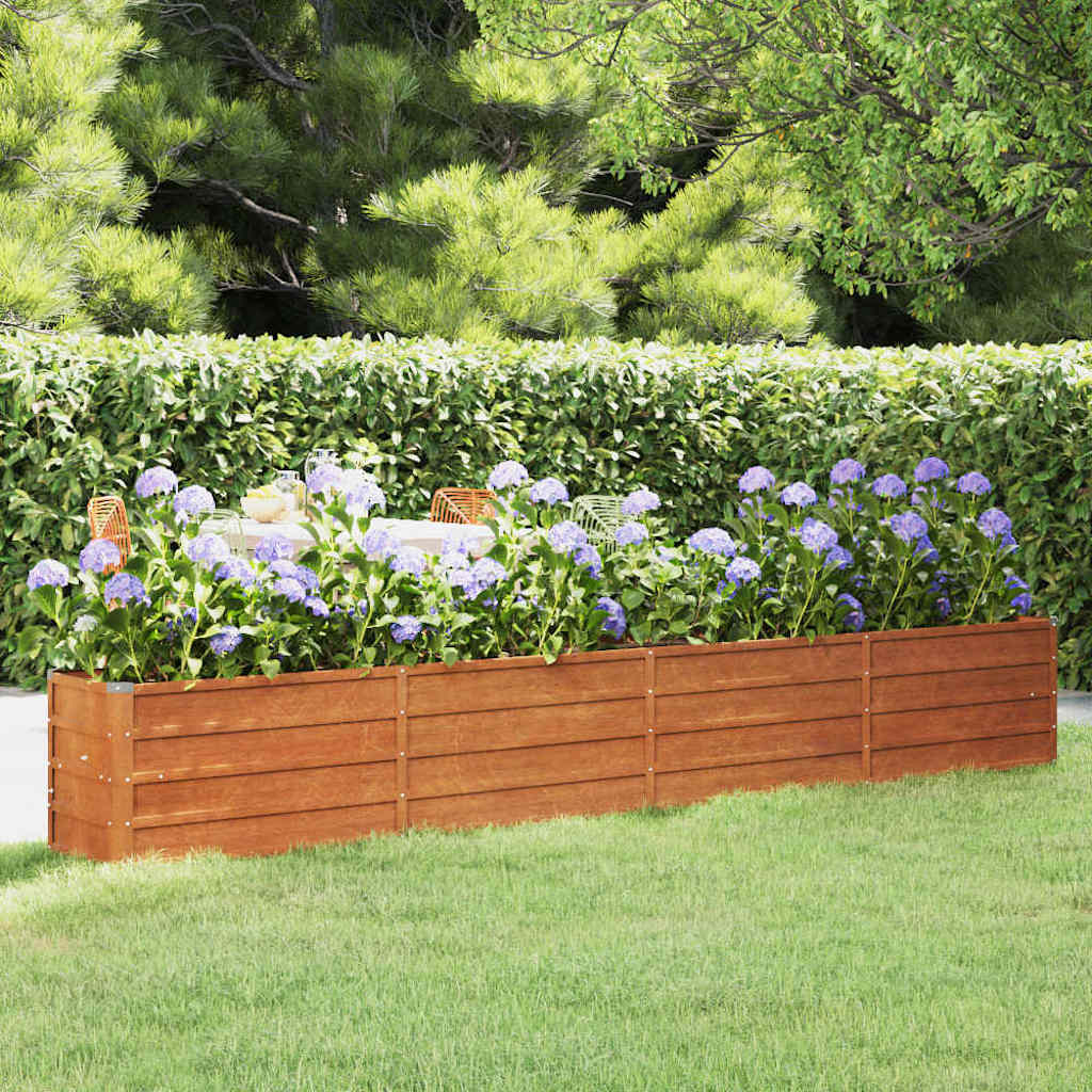 vidaXL Garden Raised Bed Rusty 320x40x45 cm Corten Steel 1