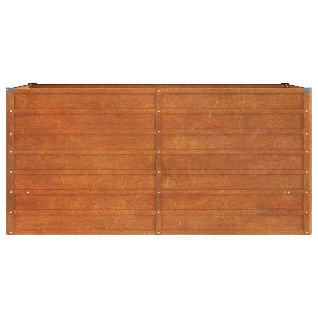 vidaXL Garden Raised Bed | Brown | Corten Steel | Large | Sturdy 4